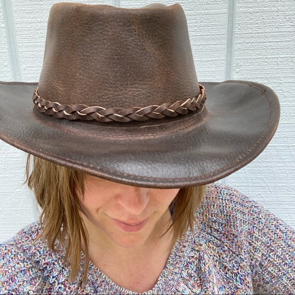 Badass Leather Western Hat - Picture 7 of 12